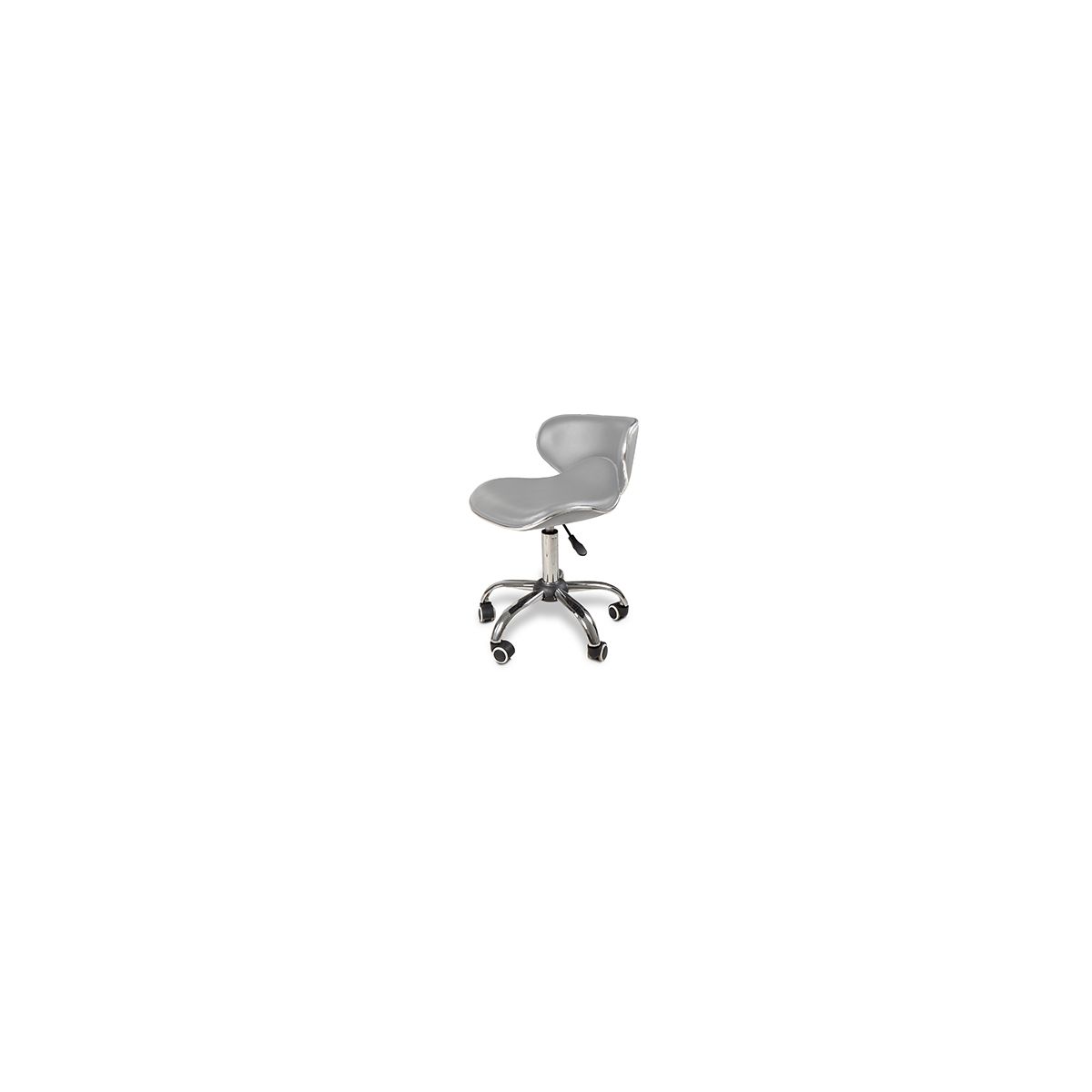 Crescent Technician Chair Grey w/Chrome Base