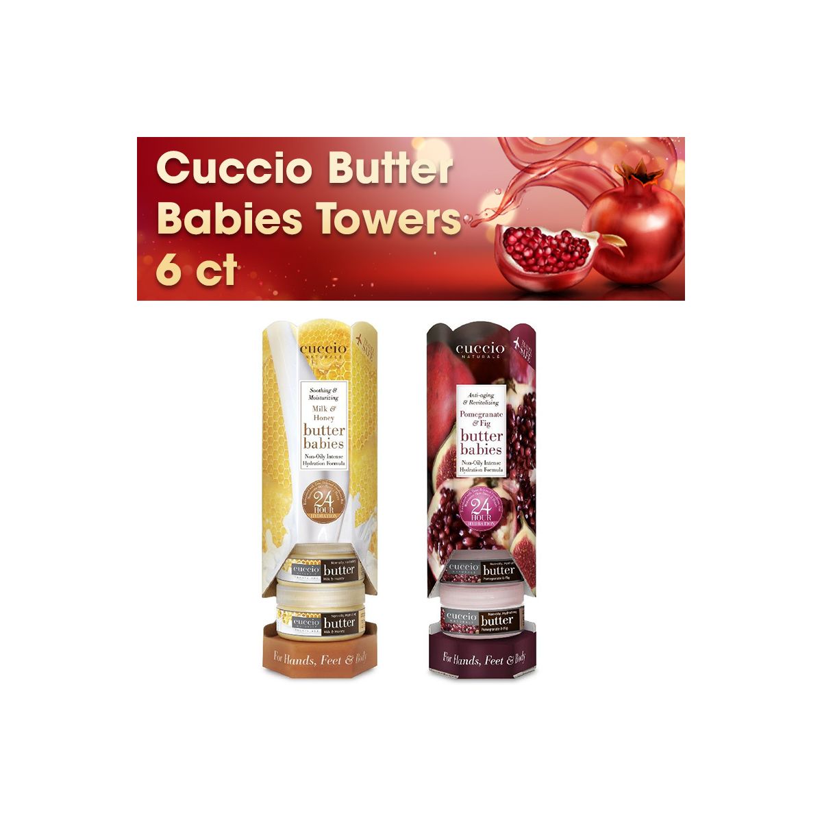Cuccio Butter Babies Towers 6 ct