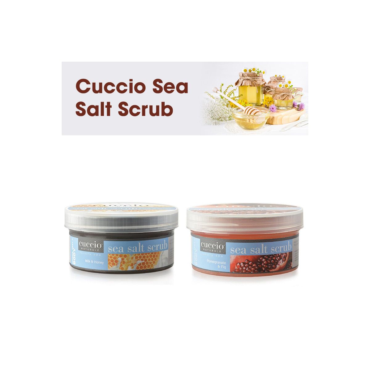 Cuccio Sea Salt/Sugar Exfoliation 19.5 oz