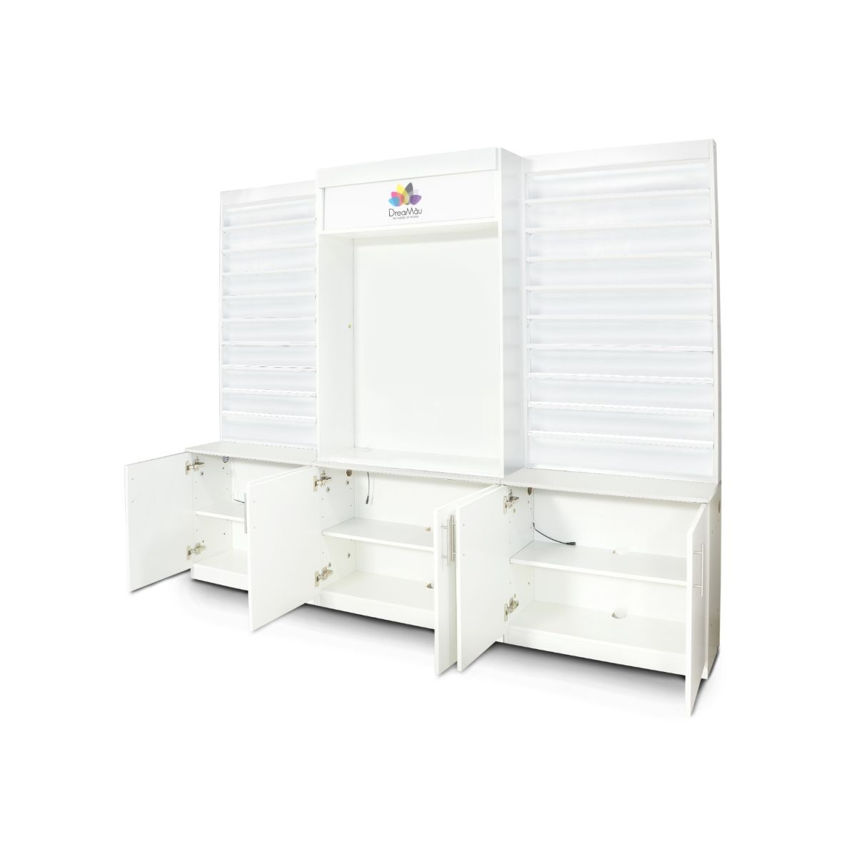 DreaMau Machine Cabinet - Set of 3 Display - White