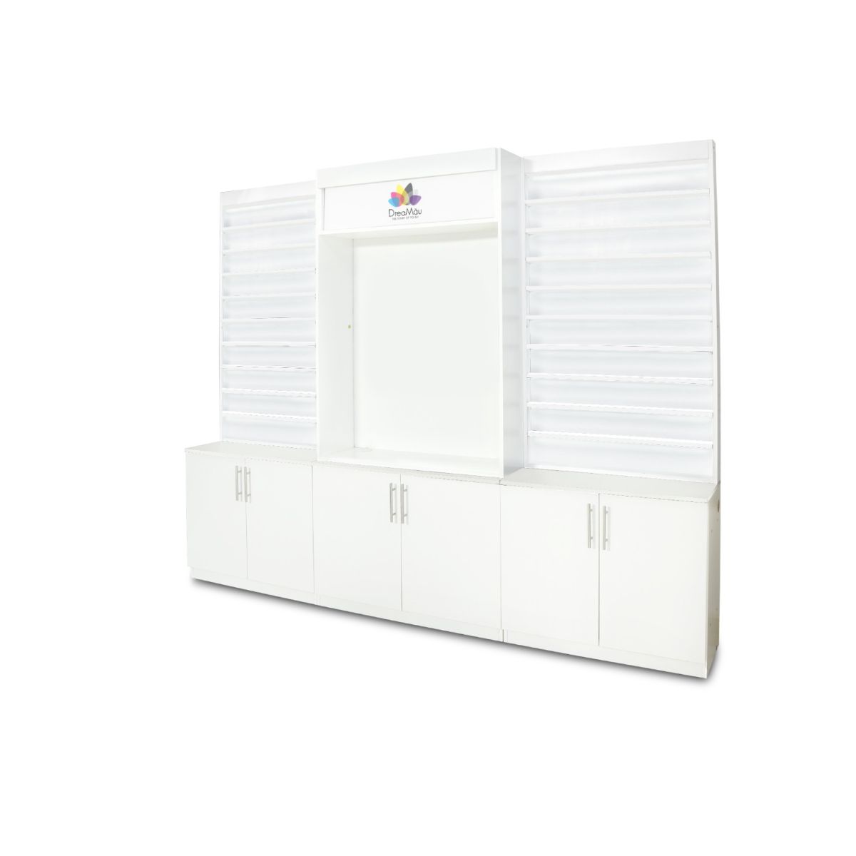 DreaMau Machine Cabinet - Set of 3 Display - White