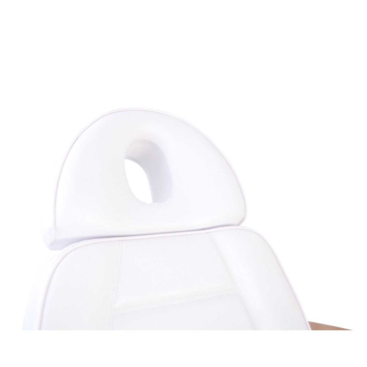 Facial Beauty Chair & Wooden Armrests, Split Legs w/ 5 Motors - White