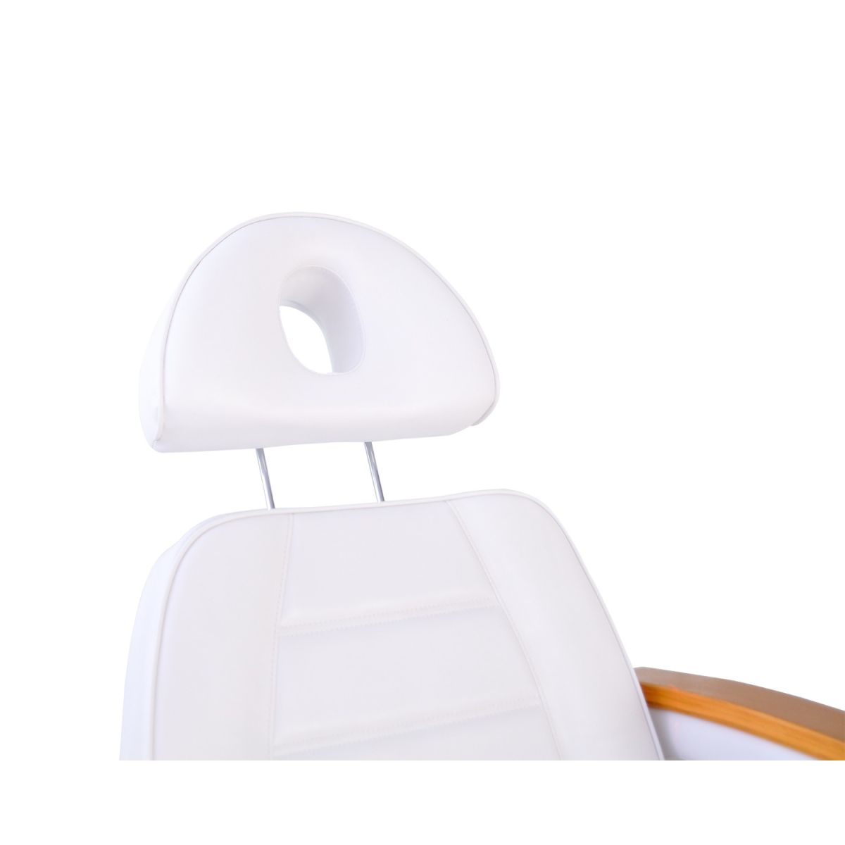 Facial Beauty Chair & Wooden Armrests, Split Legs w/ 5 Motors - White