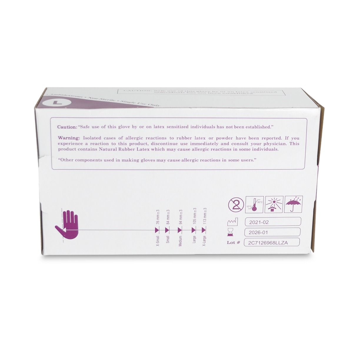 Powder Free Latex Gloves 100 ct