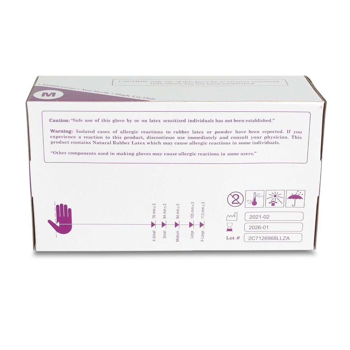 Powder Free Latex Gloves 100 ct