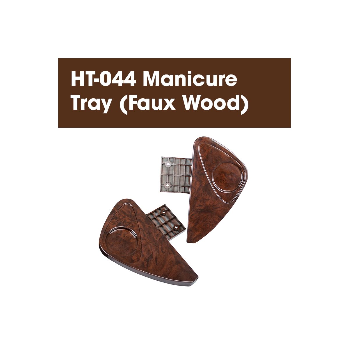 HT-044 Manicure Tray (Faux Wood)