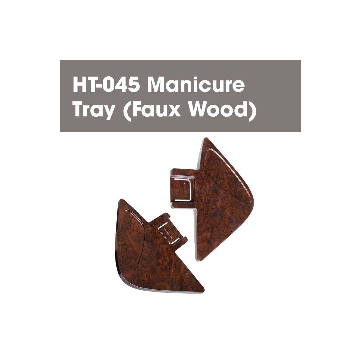 HT-045 Manicure Tray (Faux Wood)