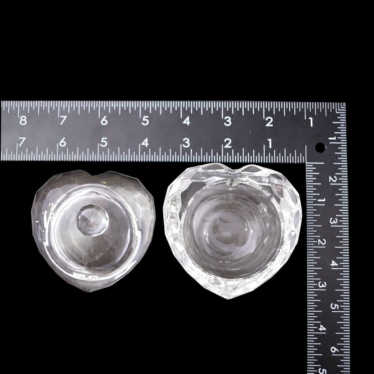 Crystal Jar - Heart Shape (Size 3 x 3)