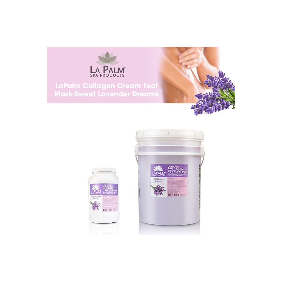LaPalm Collagen Cream Foot Mask-Sweet Lavender Dreams