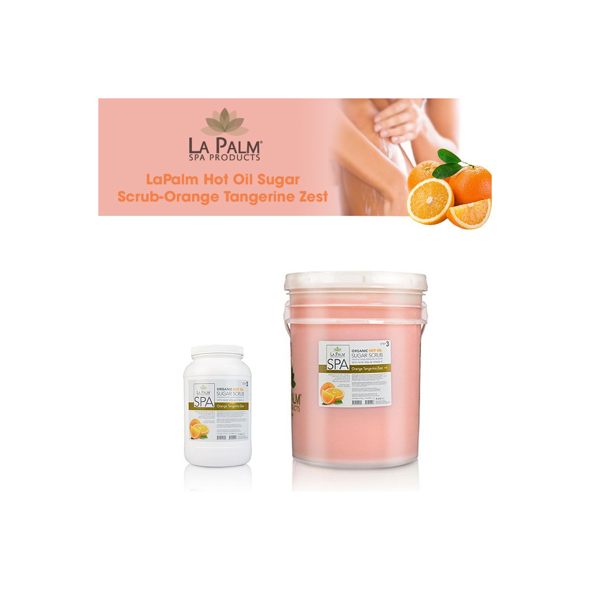 LaPalm Hot Oil Sugar Scrub-Orange Tangerine Zest