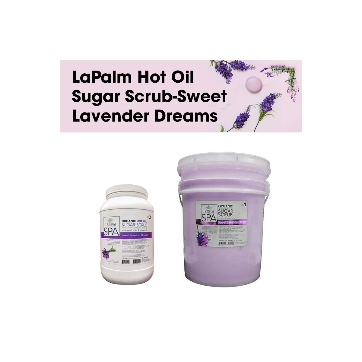 LaPalm Hot Oil Sugar Scrub-Sweet Lavender Dreams