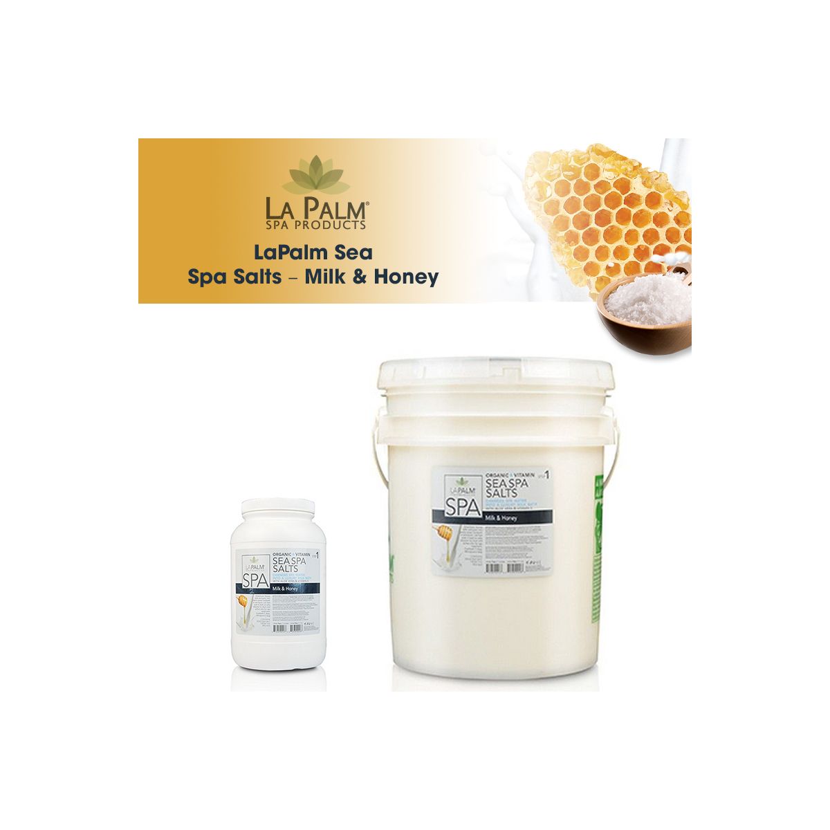 LaPalm Sea Spa Salts – Milk & Honey