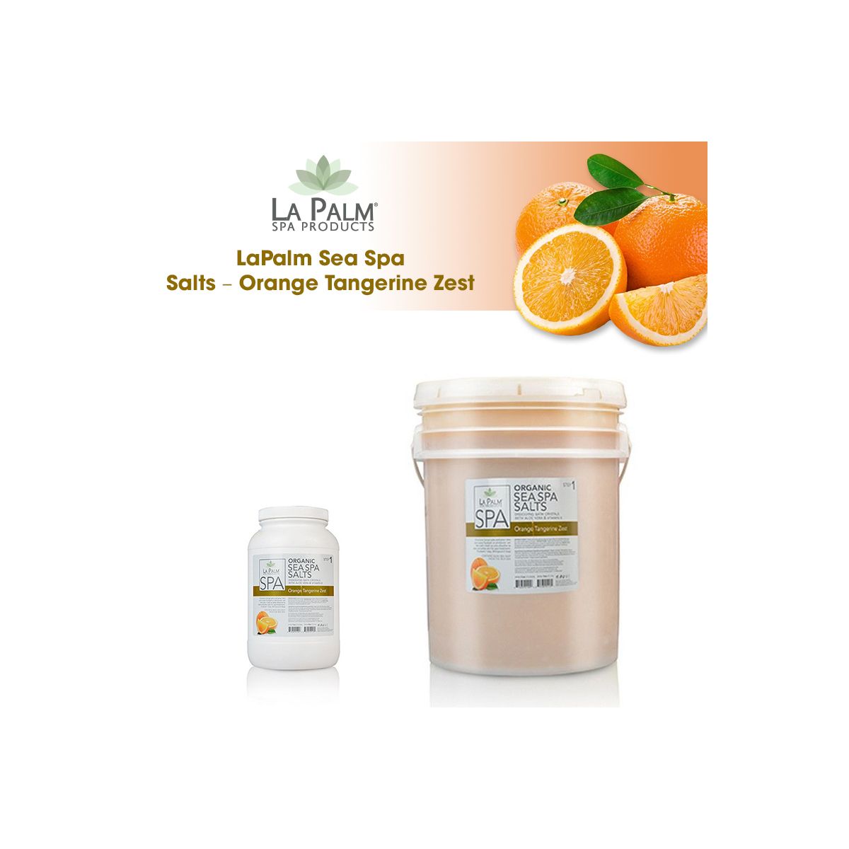 LaPalm Sea Spa Salts – Orange Tangerine Zest