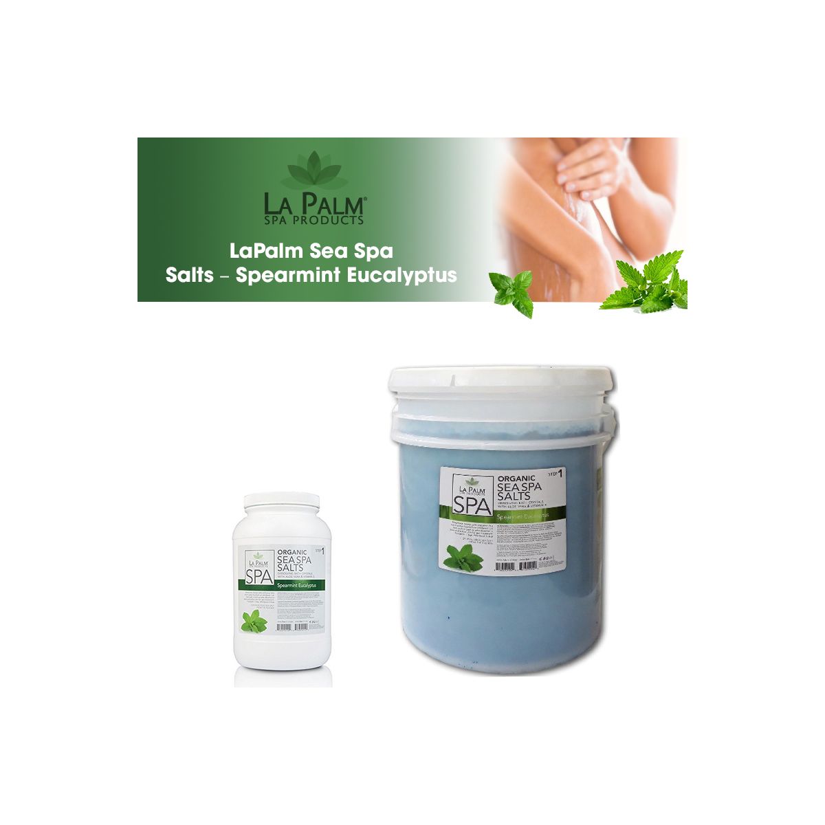 LaPalm Sea Spa Salts – Spearmint Eucalyptus