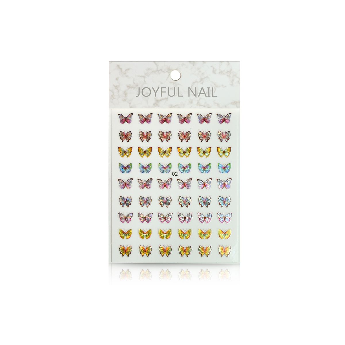 Holographic Laser Butterfly Stickers