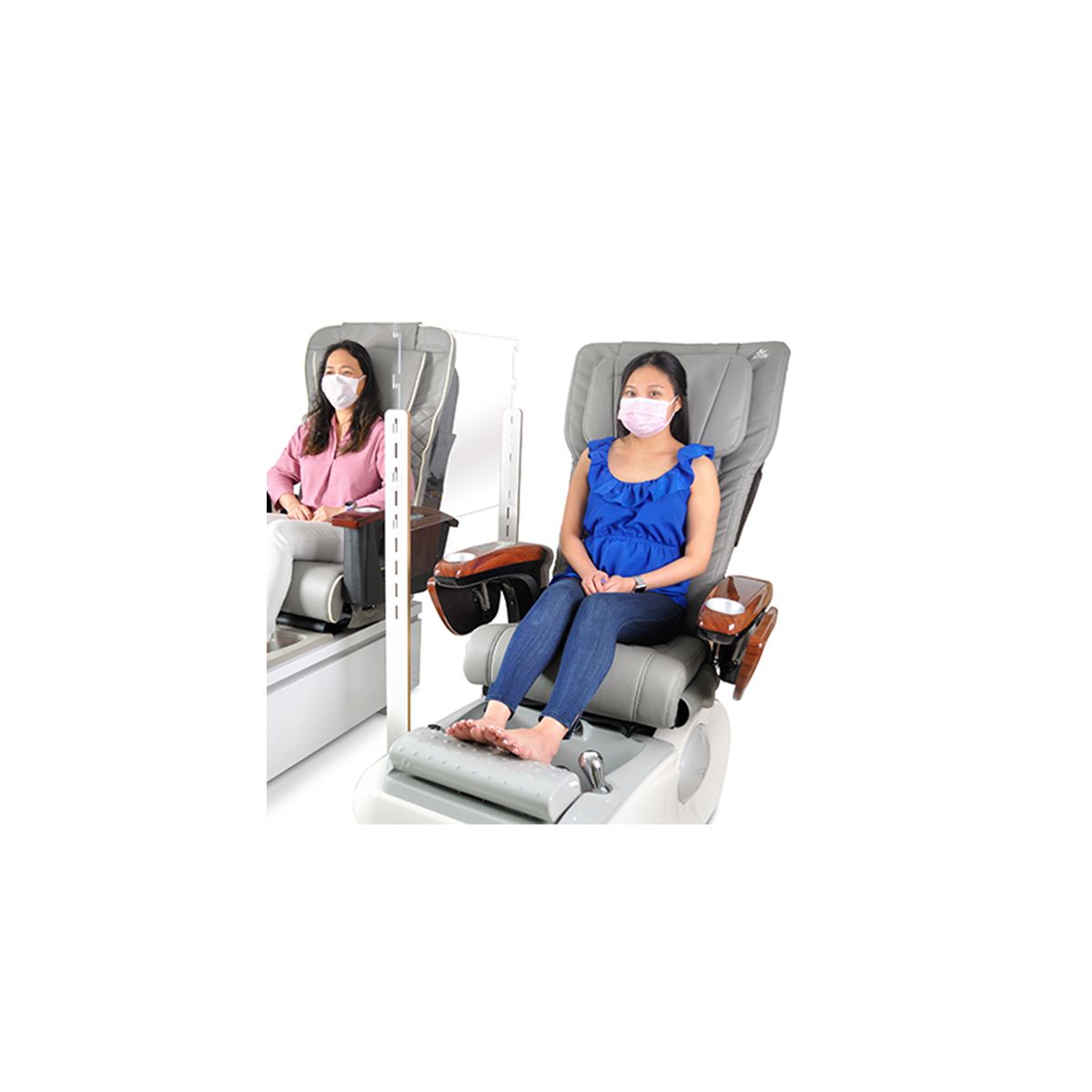 Pedispa Acrylic Divider Protective Screen