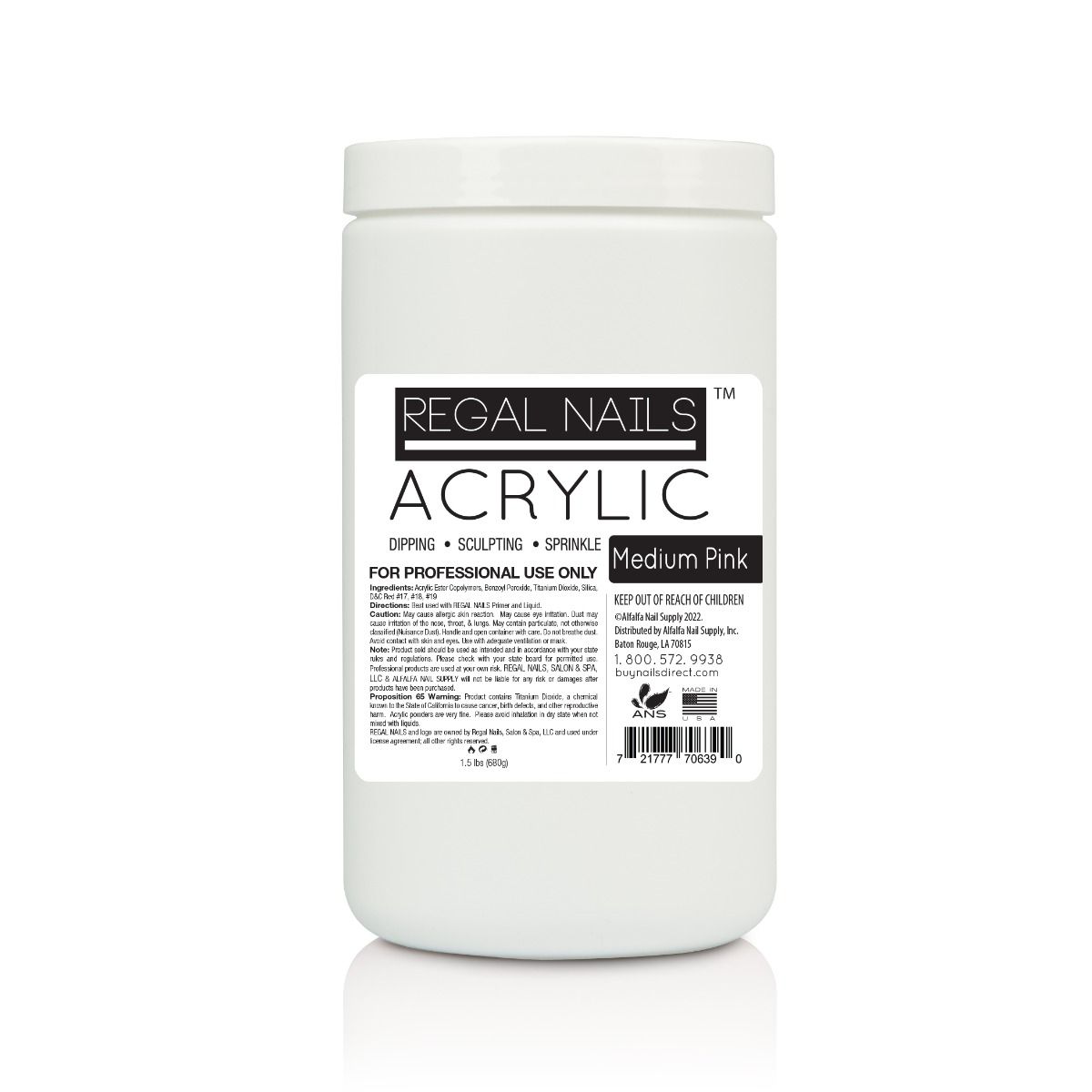 Regal Acrylic Powder - Medium Pink