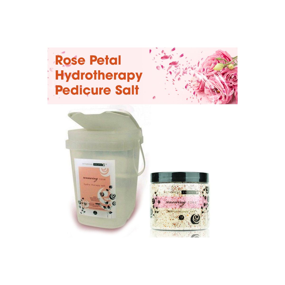 Botanical Escapes Rose Petal Hydrotherapy Salt
