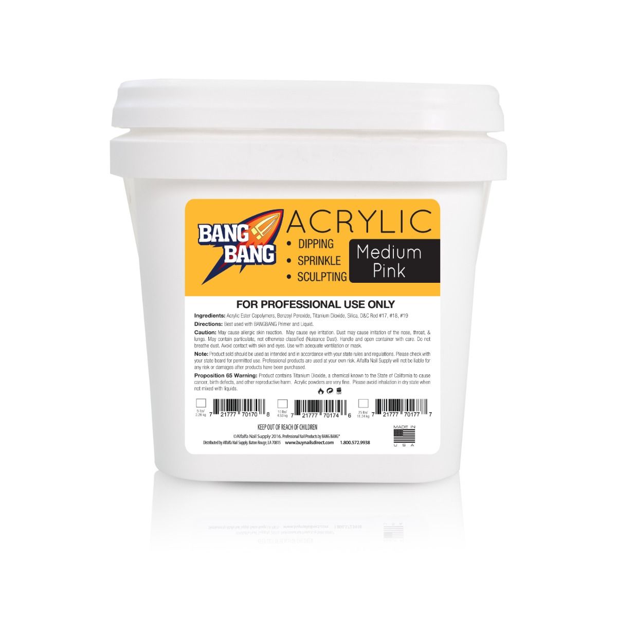 BangBang Acrylic Powder - Medium Pink 