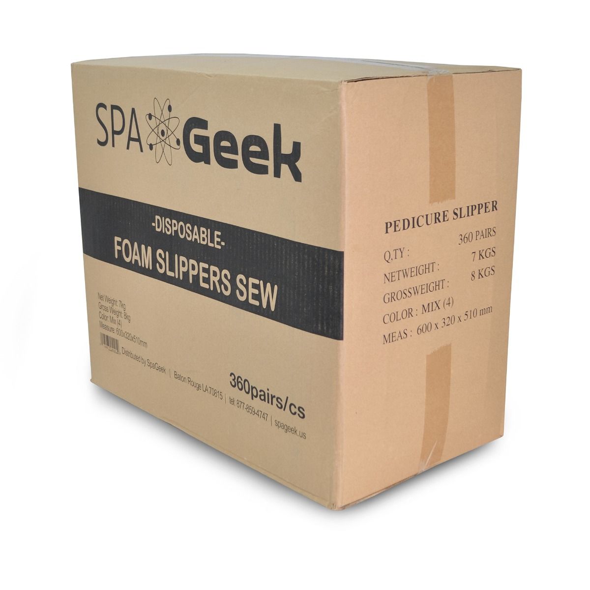 SpaGeek - Foam Slippers - 360/bx