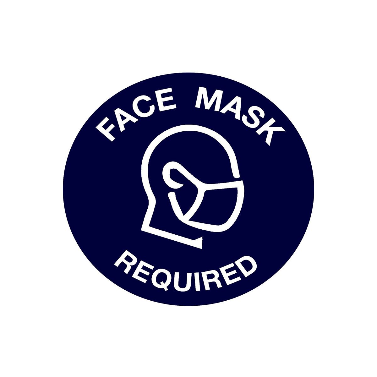 Social Distancing/Face Mask Adhesive Sign - 10