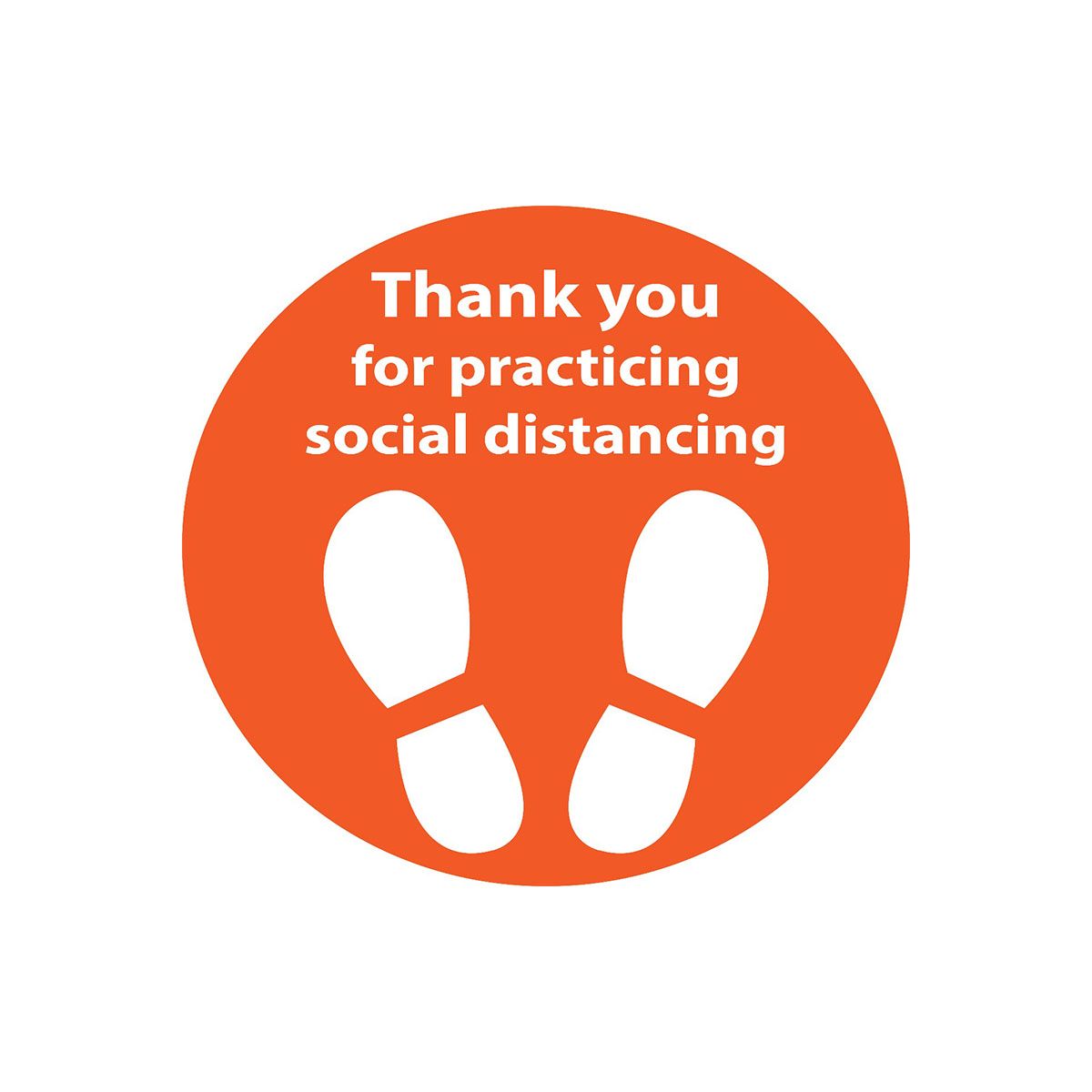 Social Distancing/Face Mask Adhesive Sign - 10