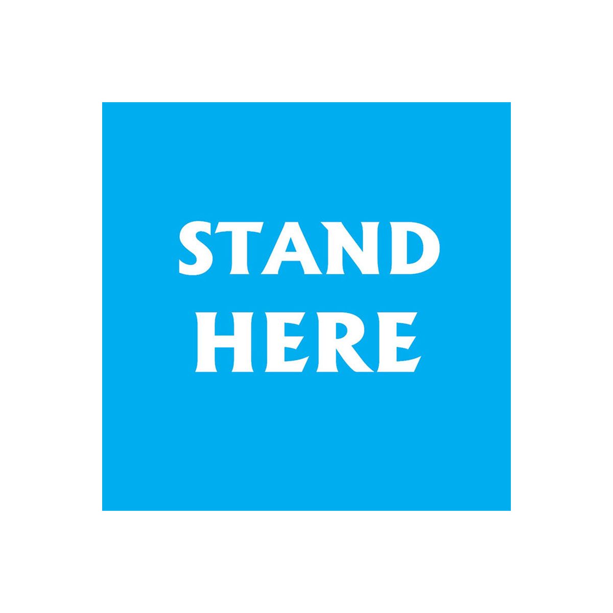 Social Distancing/Face Mask Adhesive Sign - 10