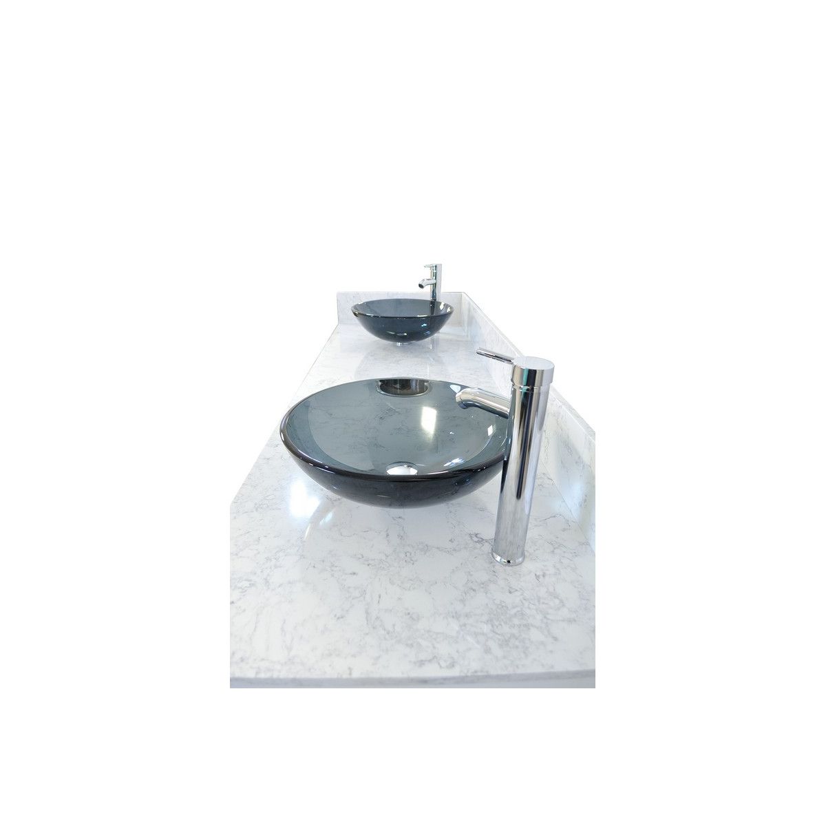 Regis Double Sink with Marble Top - 72