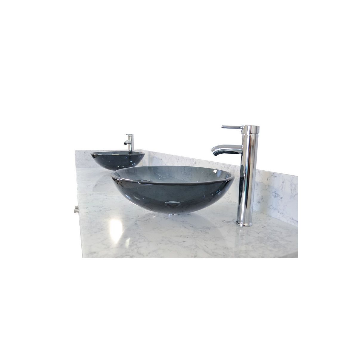 Regis Double Sink with Marble Top - 72