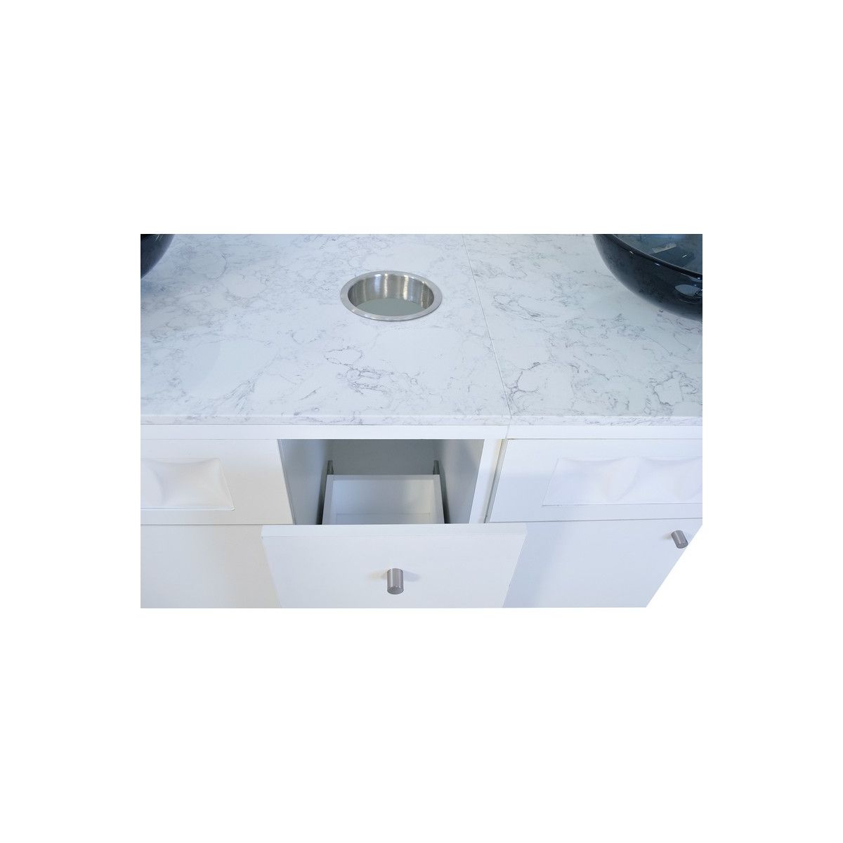 Regis Double Sink with Marble Top - 72