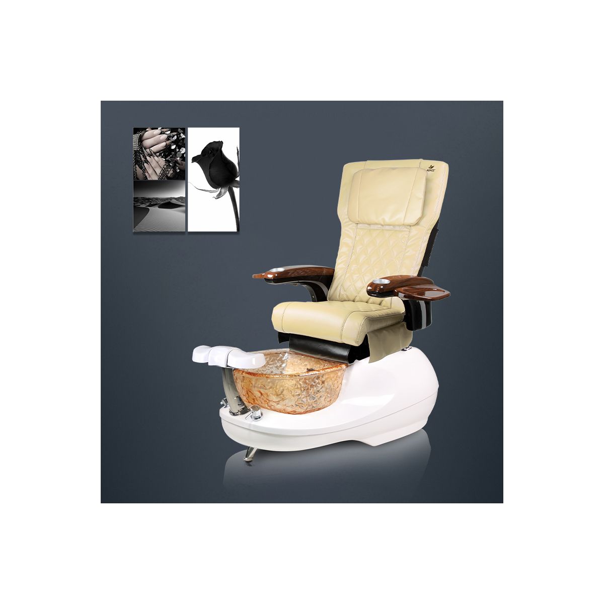 Gspa F  Pedicure Spa & Round Glass Sink w/ installation