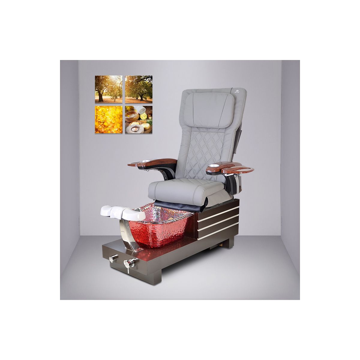 Kata GI Pedicure Spa Square Glass Sink w/ installation