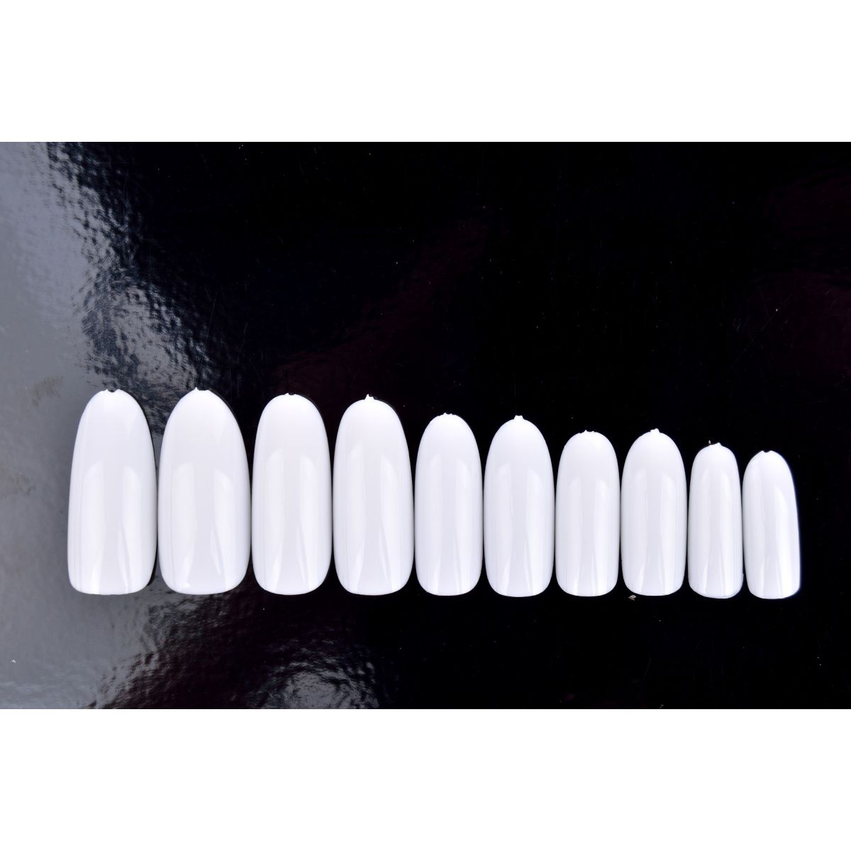 ANS Almond Tip - White - #00-09 - 500pcs