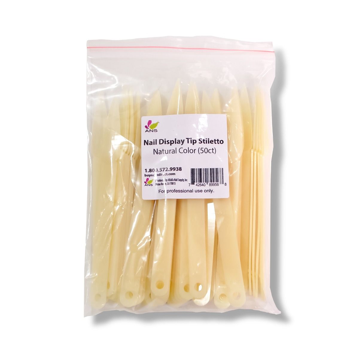 Nail Display Tip Stiletto (50 ct)