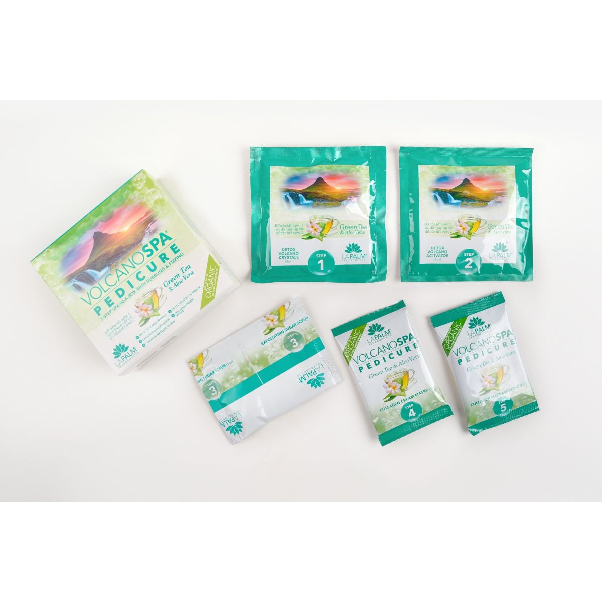 La Palm Volcano Spa Pedi - Green Tea & Aloe Vera