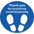 Adhesive Sign - Social Distancing - 03