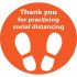 Adhesive Sign - Social Distancing - 04