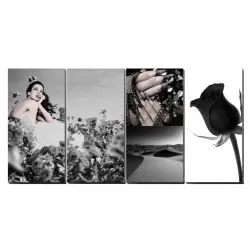 4 pcs Midnight Escape Ensemble Canvas Mural 18