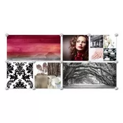 Southern Magnolia Glass Mural - Design C