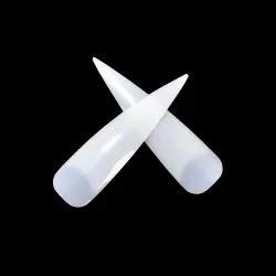 ANS Long Stiletto Half Cover Straight - Natural - #00 - 09 - 500pcs