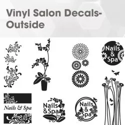 Vinyl Salon Decals-Outside