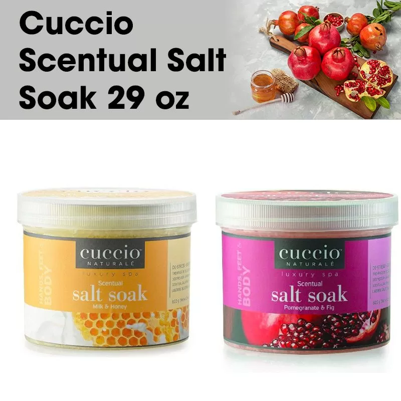 Cuccio Scentual Salt Soak 29 oz