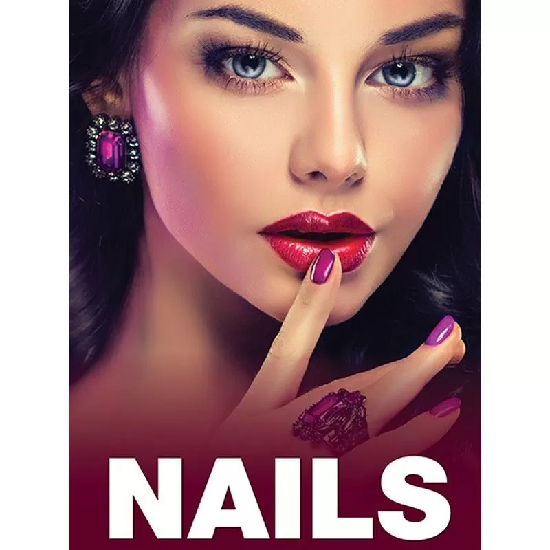 Holographic Window Decal-Nails-H-4