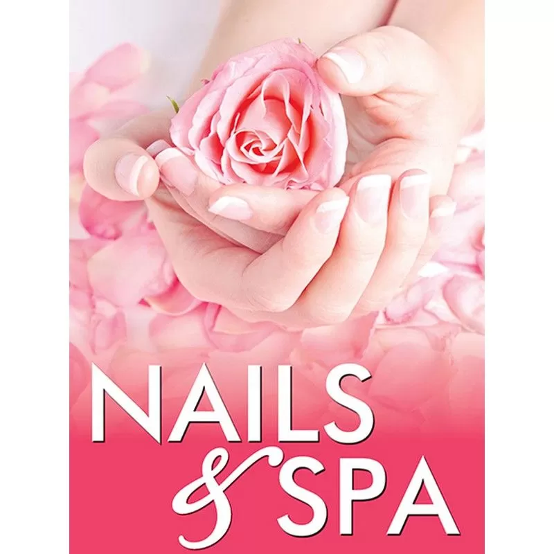 Holographic Window Decal-Nails & Spa-H-8