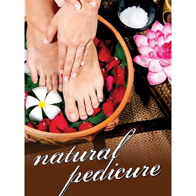 Holographic Window Decal - Natural Pedicure - H-1