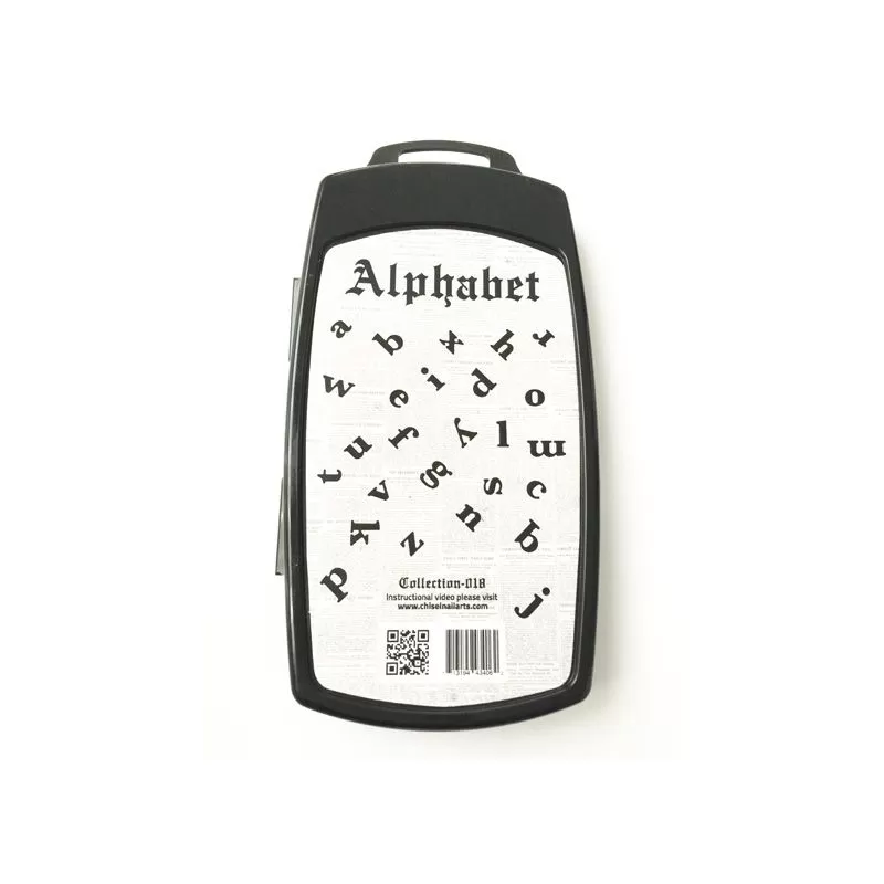 Chisel Nail Arts - 3D Nail Stamping -Alphabet Collection