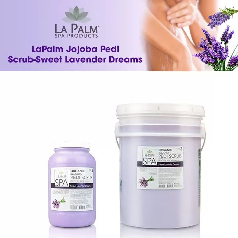 LaPalm Jojoba Pedi Scrub-Sweet Lavender Dreams