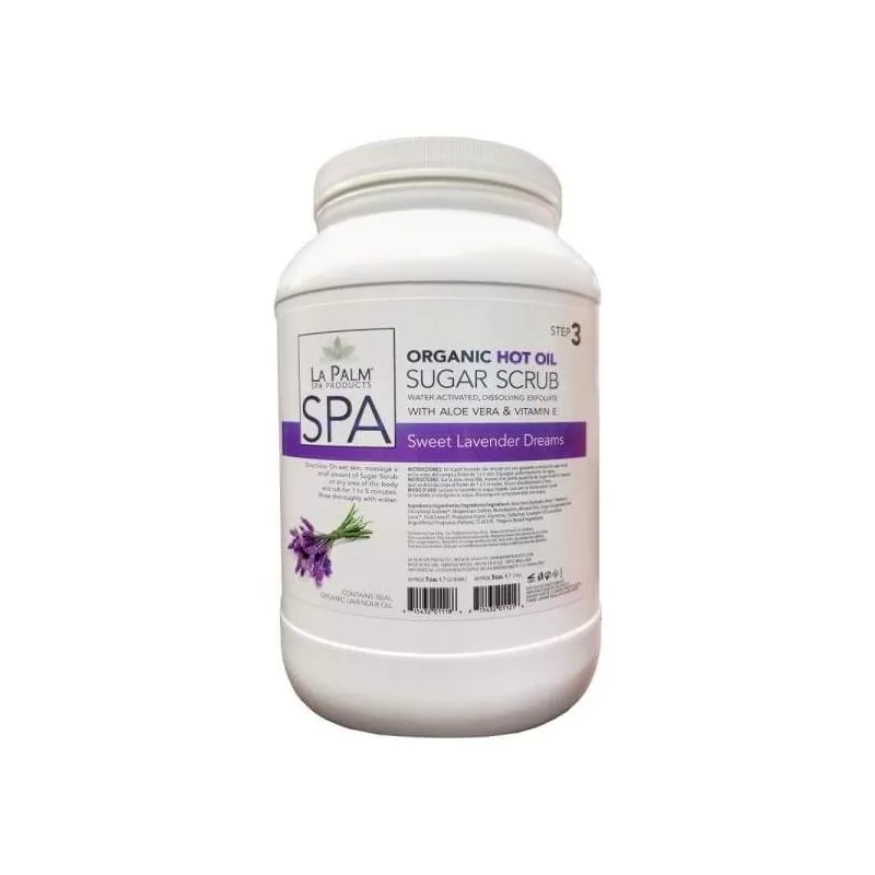La Palm Hot Oil Sugar Scrub - Sweet Lavender Dreams 1 Gal
