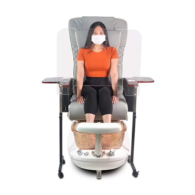 Pedispa Acrylic Protective Screen w/ Metal Stand- 30 inches