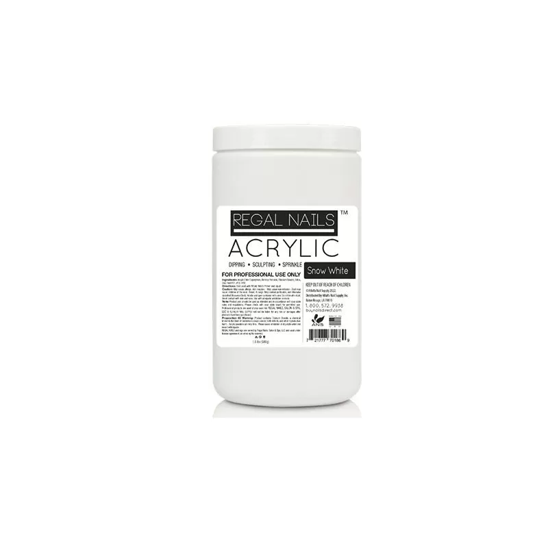 Regal Nails Acrylic Powder Snow White 1.5lbs